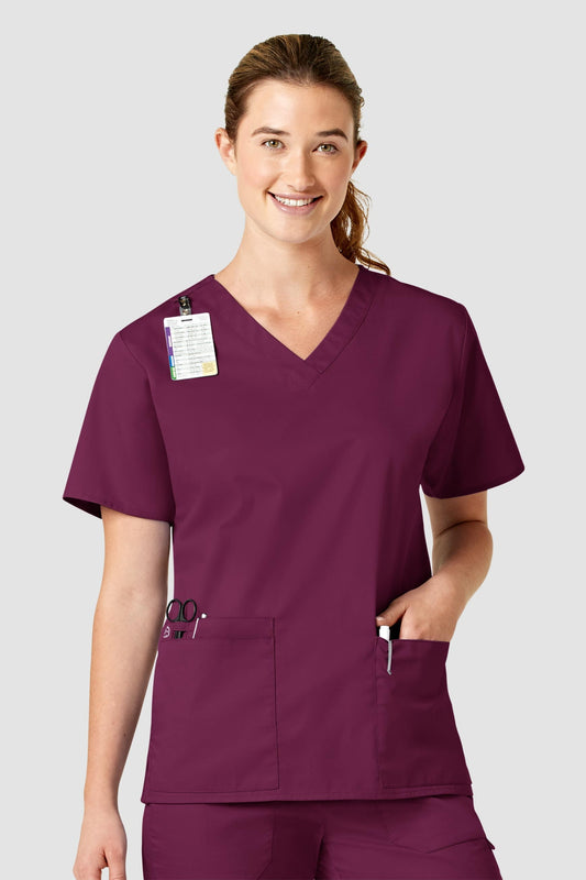 Wonderwork - Blouse médicale - Femme - Bordeaux