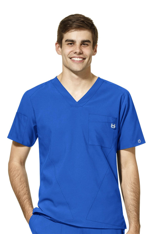 W123 - Blouse médicale - Bleu royal - Homme