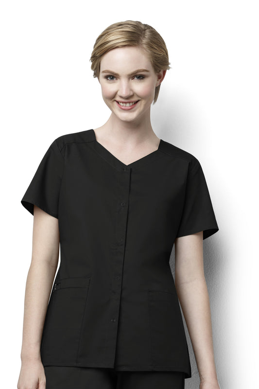 Classicfit - Blouse médicale - Femme - Bleu marine