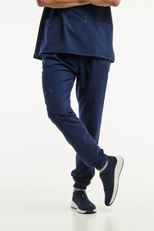 Pantalon médical - Bleu marine, Slimfit