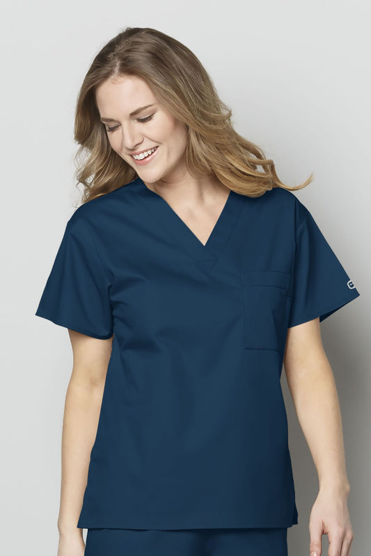 Wonderwork - Blouse médicale - Femme - Bleu Caraibes