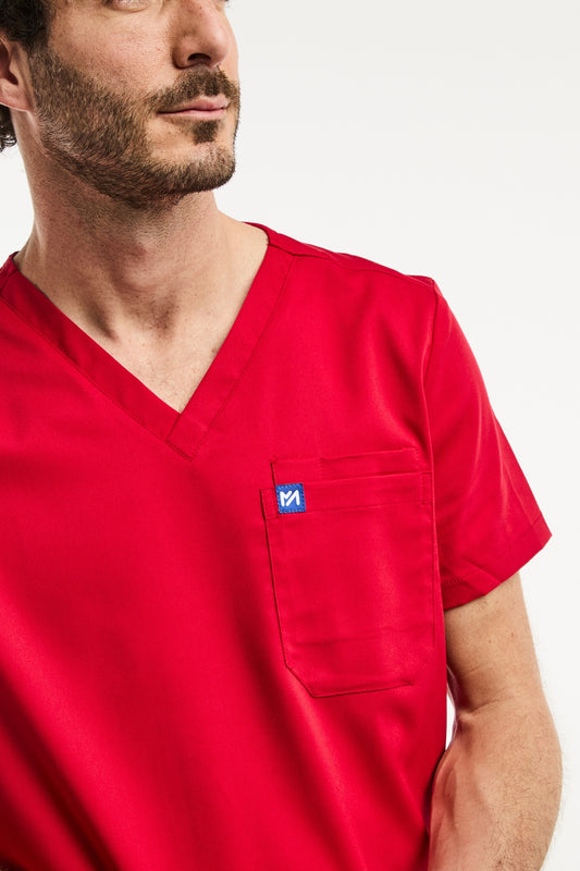 LUCA - Tunique médicale - Homme - Rouge