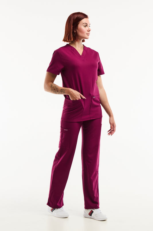 Cherokee® ProTech - Tenue de bloc - Femme - Bordeaux