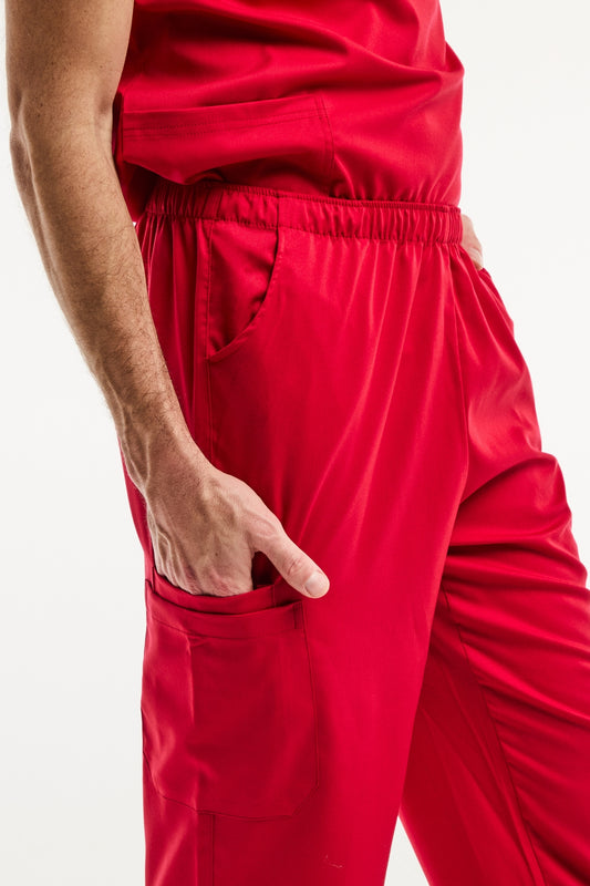 LUCA - Pantalon médical - Homme - Rouge