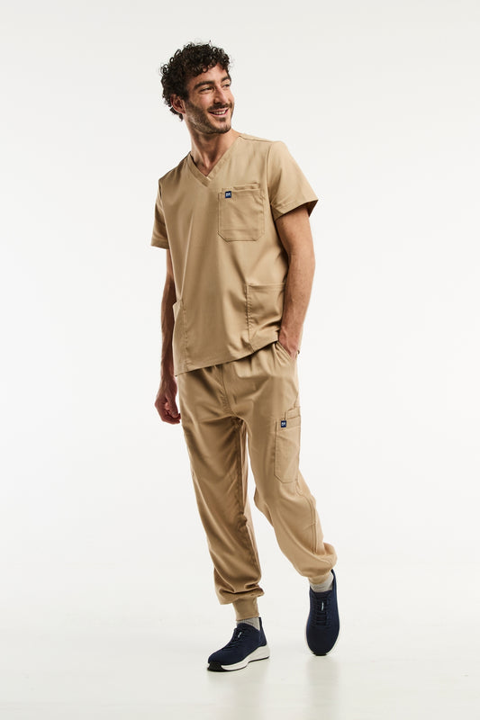 LUCA Jogger - Tenue médicale - Homme - Beige