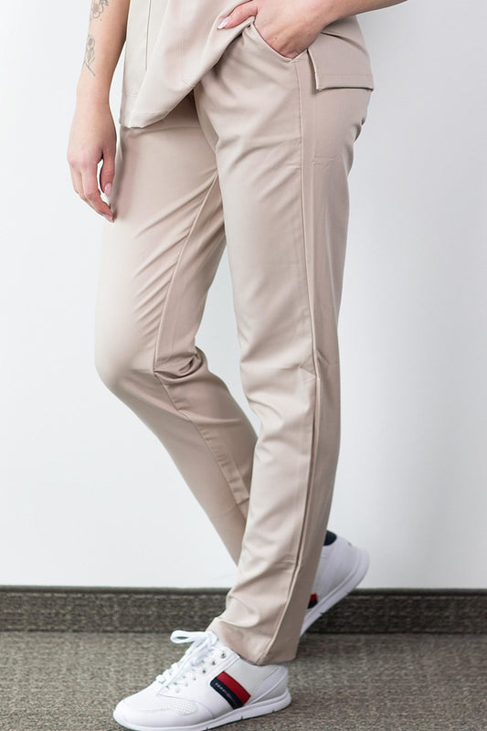 Pantalon médical - Beige, Confort
