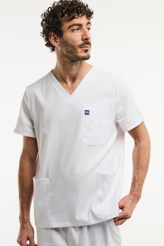 LUCA - Tunique médicale - Homme - Blanc