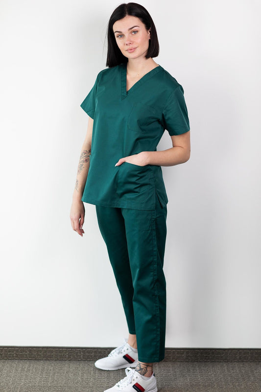 Basicfit - Tenue de bloc opératoire - Unisexe - Vert
