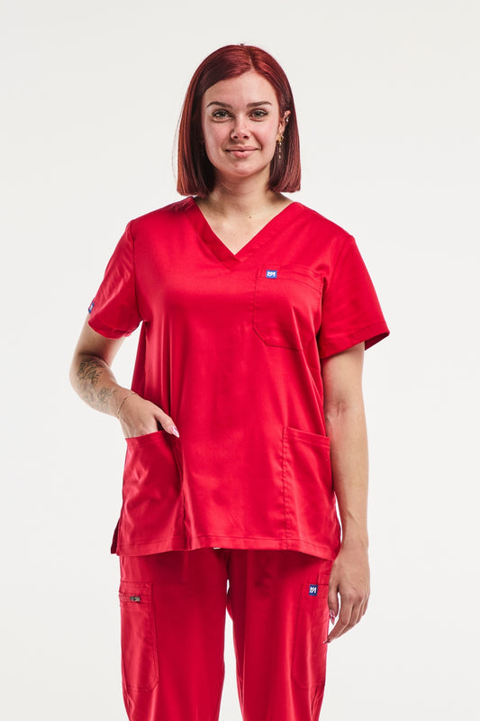 EMMA - Tunique médicale - Femme - Rouge