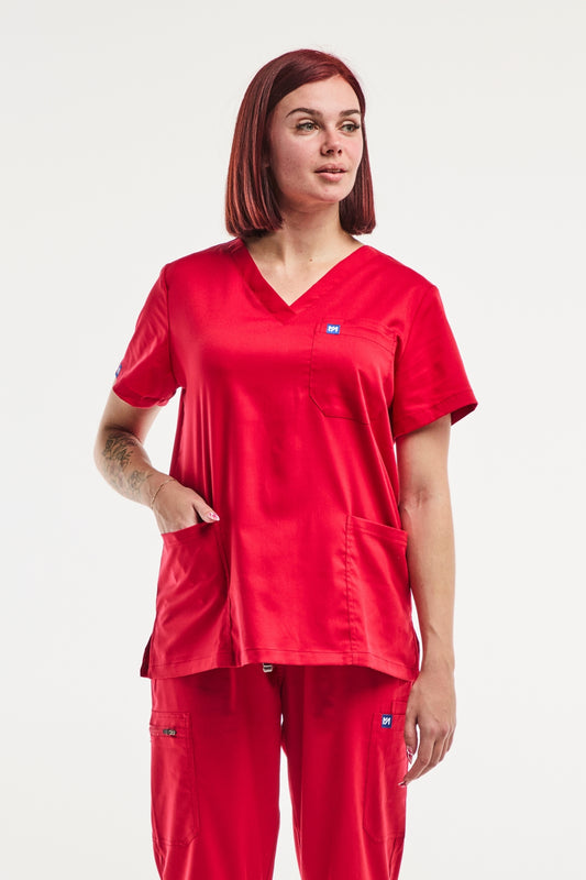 EMMA - Tunique médicale - Femme - Rouge