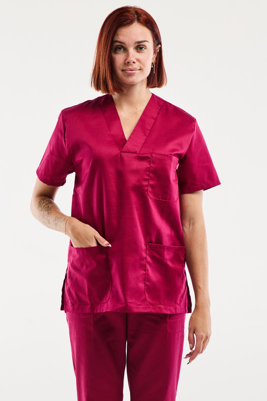 Velilla - Tunique médicale - Unisexe - Bordeaux