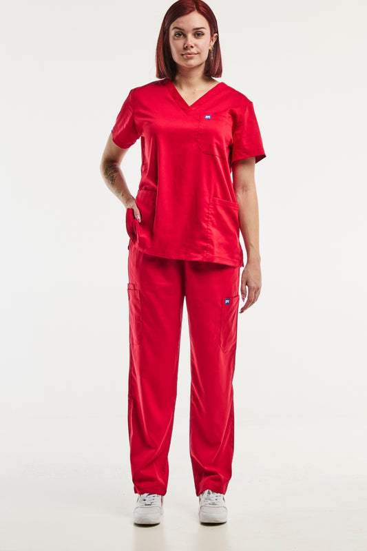 EMMA – Tenue médicale – Femme – Rouge