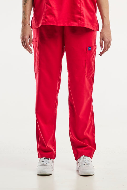 EMMA - Pantalon médical - Femme - Rouge