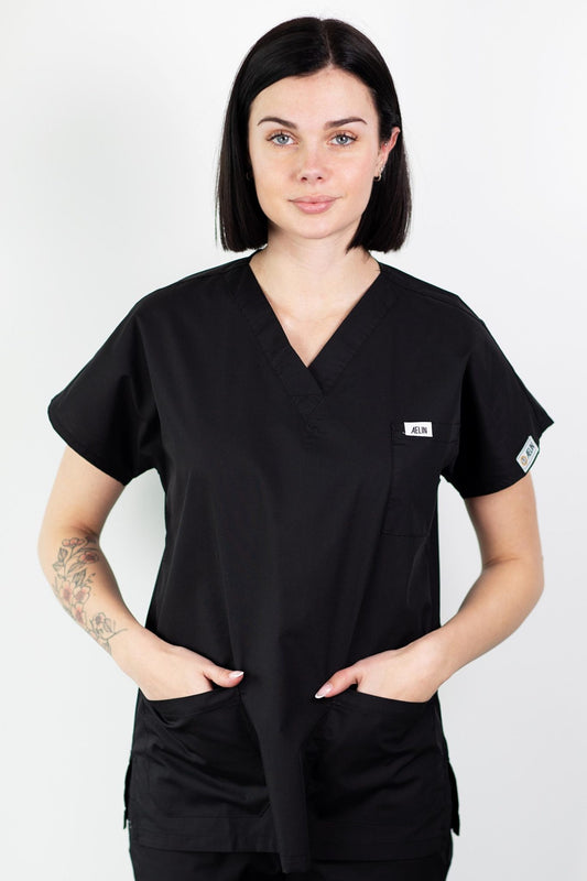 Tunique de bloc opératoire - Noir, Original - Femme