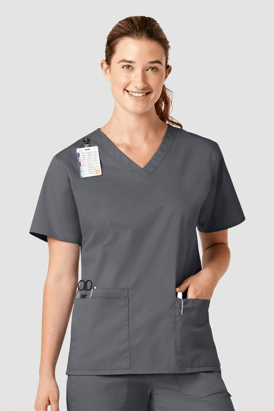 Wonderwork - Blouse médicale - Femme - Gris foncé