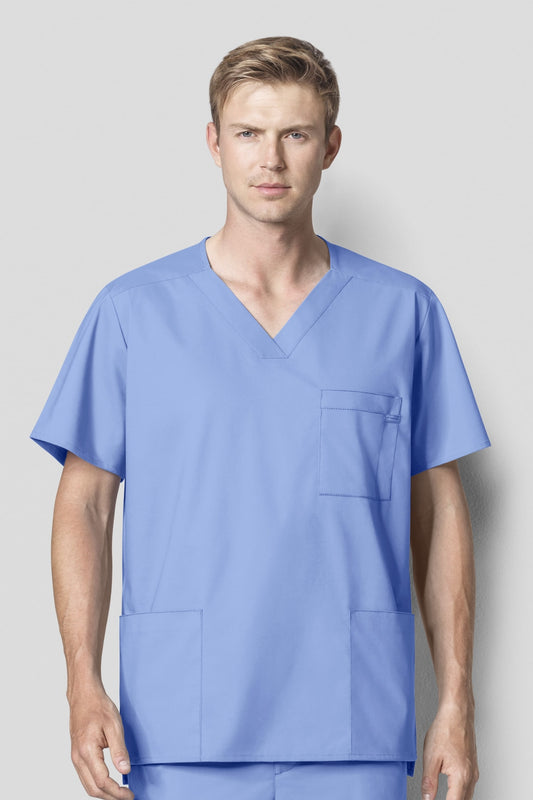 Wonderwork - Blouse médicale - Homme - Bleu ciel