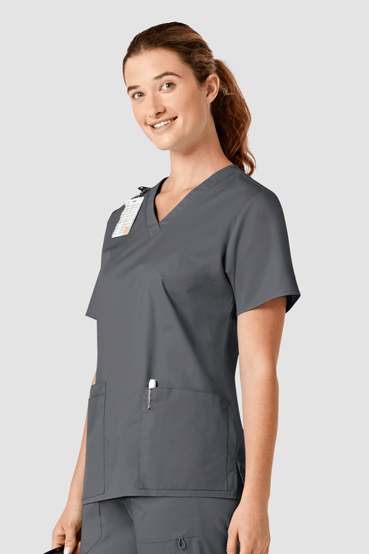 Wonderwork - Blouse médicale - Femme - Gris foncé