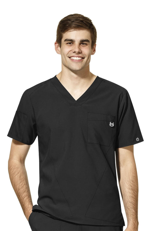 W123 - Blouse médicale - Noir - Homme