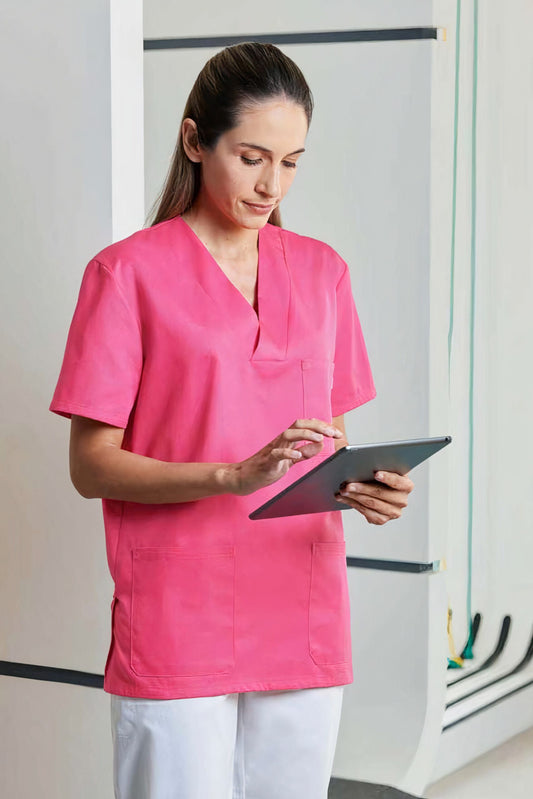 Velilla - Tunique médicale - Unisexe - Fuchsia