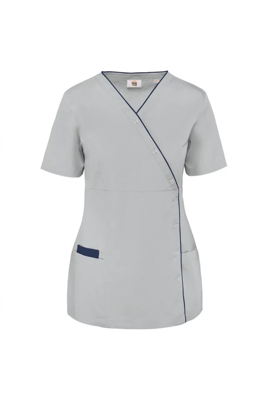 Lima - Blouse médicale - Femme - Lavage à 75°- Gris Clair