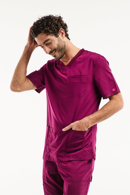 Balance by Dickies® - Tunique médicale - Homme - Bordeaux