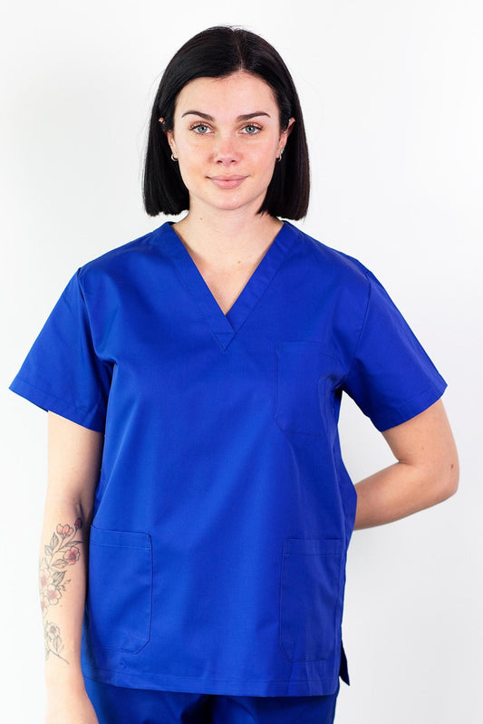 Basicfit - Tunique médicale - Unisexe - Bleu royal