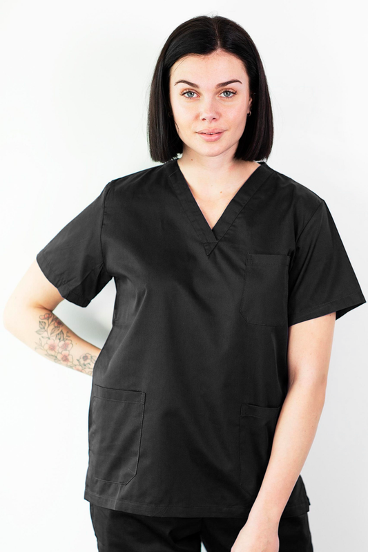 Basicfit - Tunique médicale - Unisexe - Noir