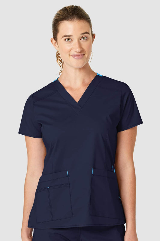 Bella - Blouse médicale - Femme - Bleu marine