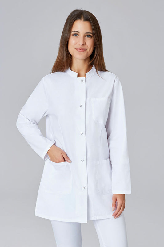 Blouse médicale Femme Blanche manches longues
