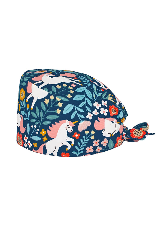 Calot de bloc tissu à motifs – Licorne Enchantée