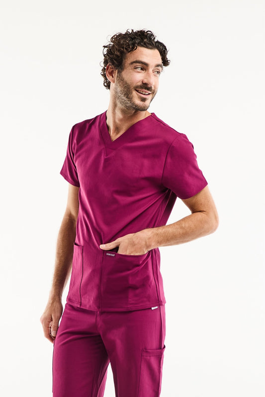 Cherokee® ProTech - Tunique médicale - Homme - Bordeaux