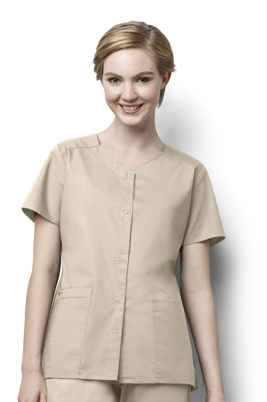 Classicfit - Blouse médicale - Femme - Beige