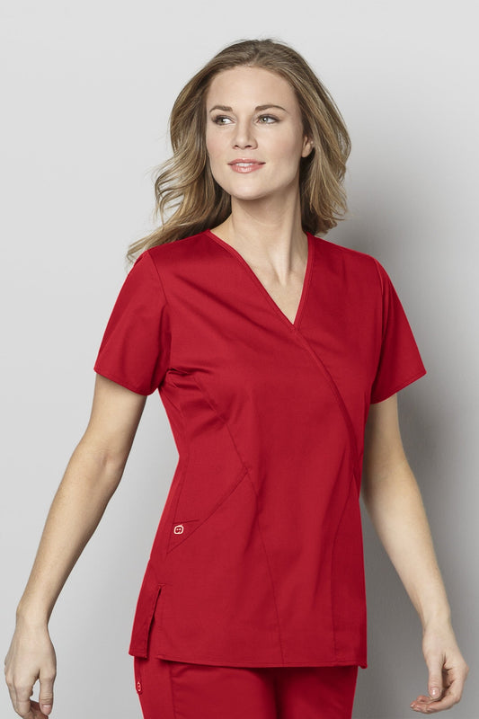Classicfit - Blouse médicale - Femme - Rouge
