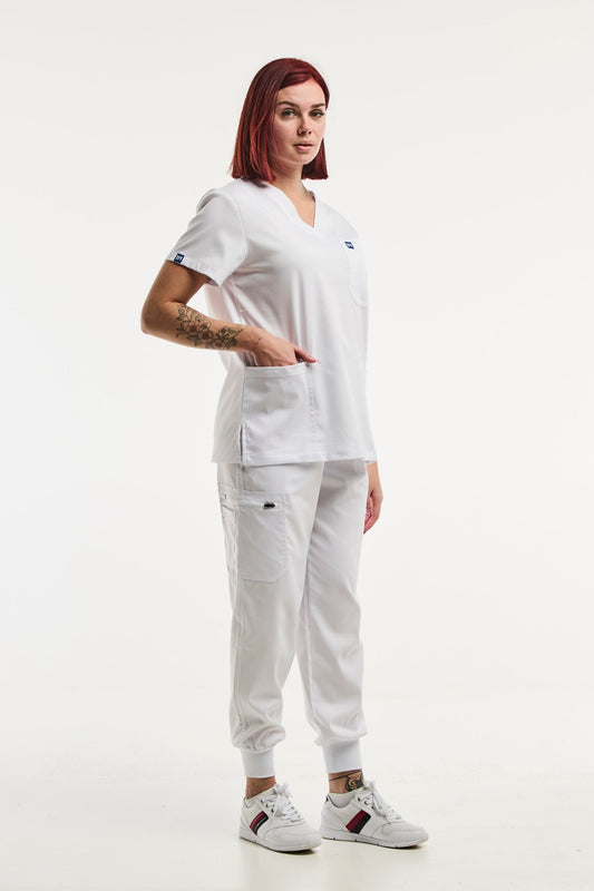 EMMA jogger – Tenue médicale – Femme – Blanc