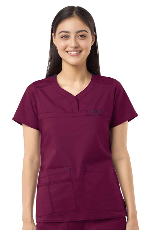 Flex - Blouse médicale - Femme - Bordeaux