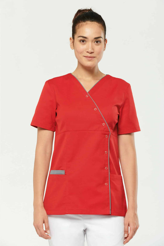 Lima - Blouse médicale - Femme - Lavage à 75°- Rouge