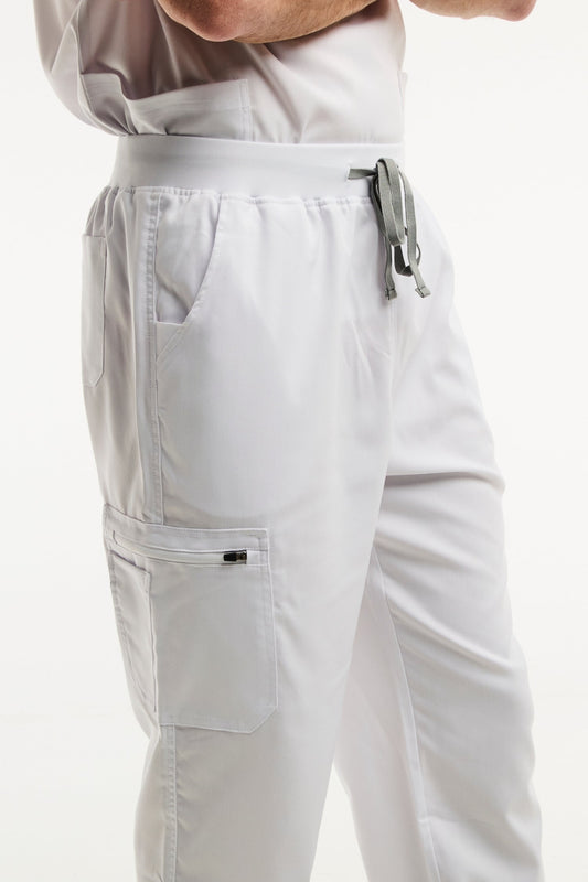 LUCA jogger - Pantalon médical - Homme - Blanc