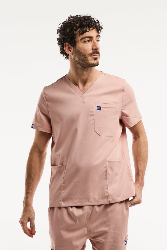 LUCA - Tunique médicale - Homme - Rose Clair