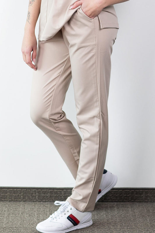 Pantalon médical - Beige, Confort