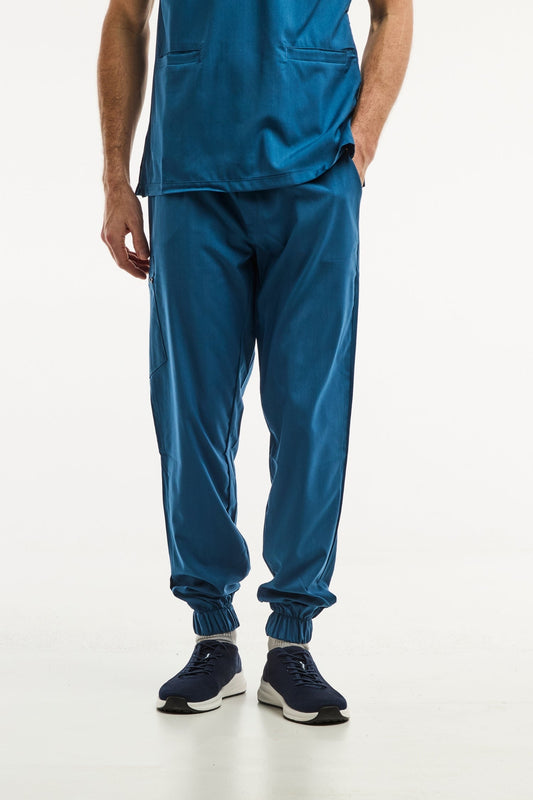 Pantalon médical - Bleu turquoise, Slimfit