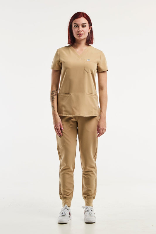 Paris – Tenue Médicale Stretch – Femme – Beige