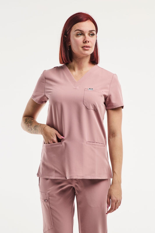 Paris - Tunique Médicale Stretch - Femme - Rose