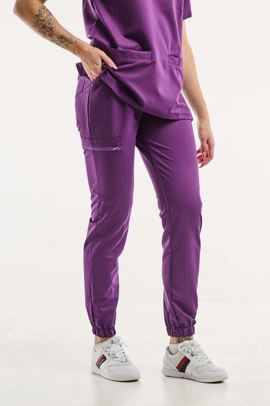 Slimfit – Pantalon médical – Violet