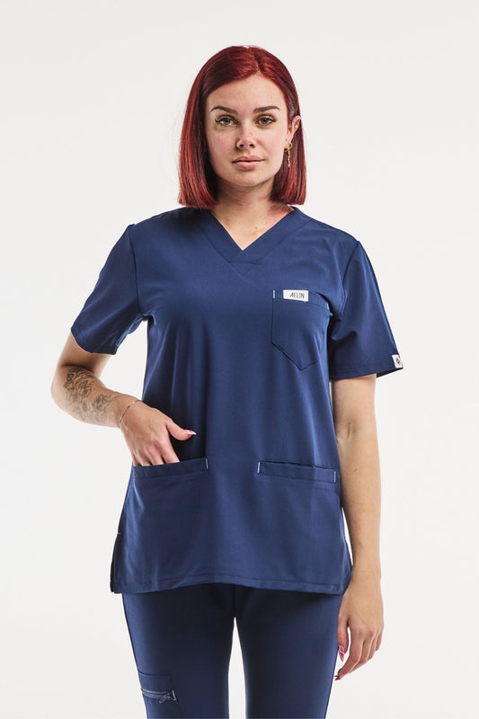 Slimfit – Tunique médicale – Bleu