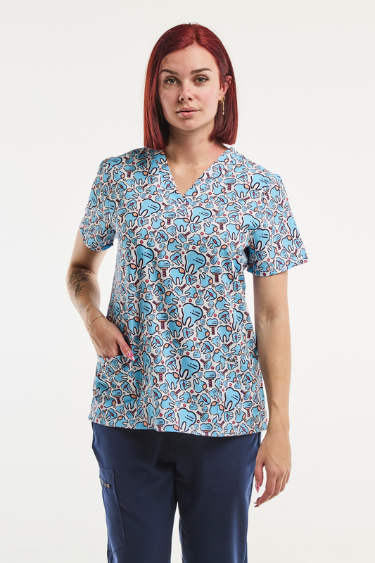 Tunique Médicale Stretch - Femme -  Happy Teeth