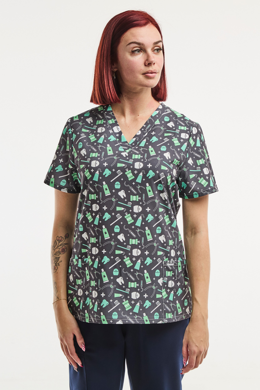 Tunique Médicale Stretch - Femme - Soin de Sourire