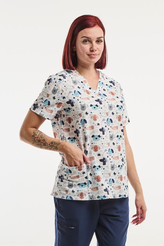 Tunique Médicale Stretch - Femme -  Toutou Love