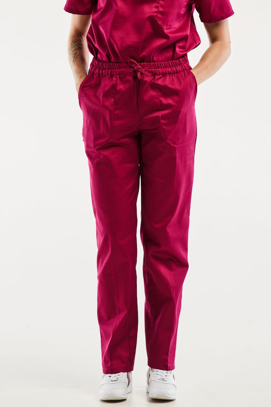 Velilla - Pantalon médical - Unisexe - Bordeaux
