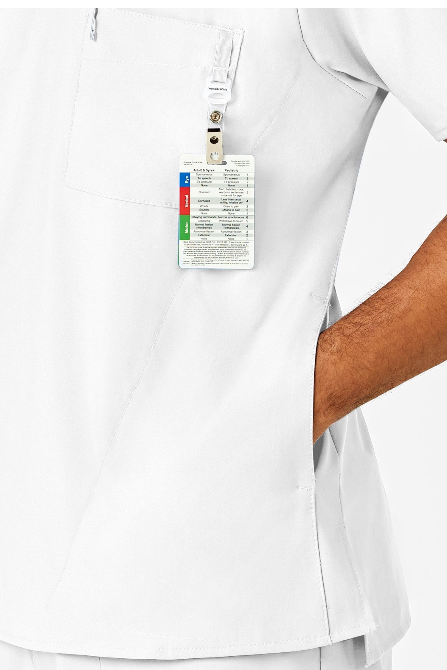 W123 – Tenue médicale – Blanc – Homme