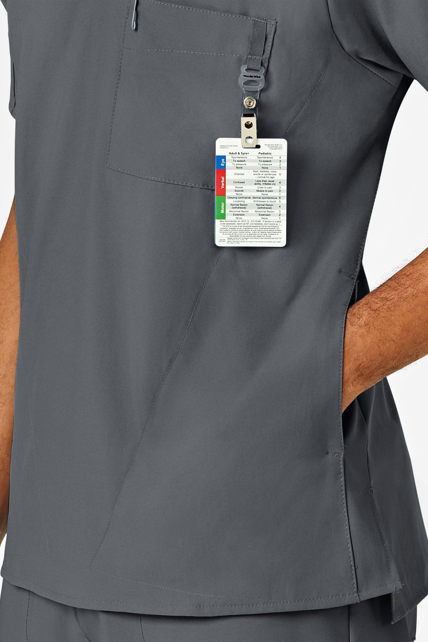 W123 – Tenue médicale – Gris – Homme